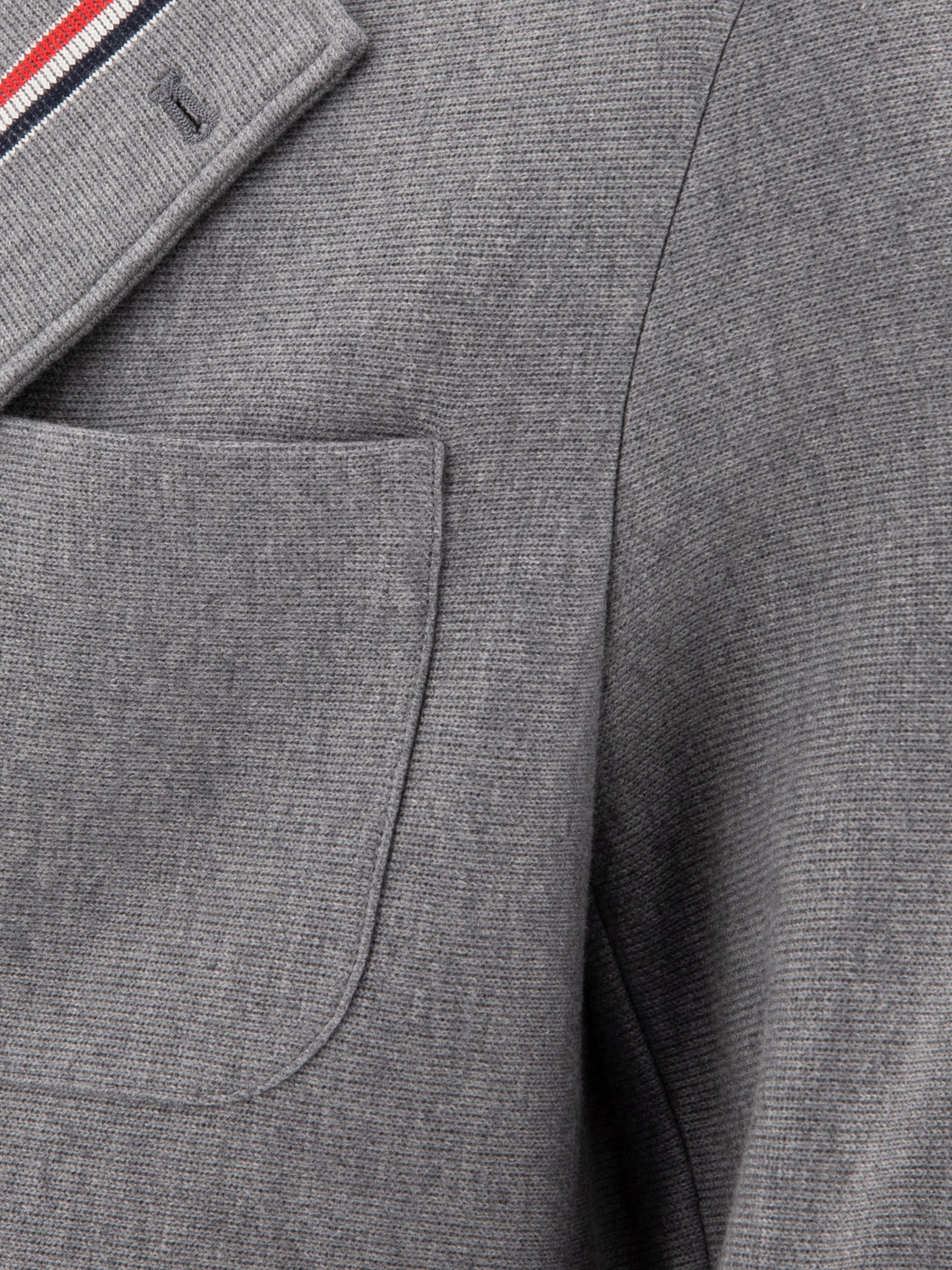 THOM BROWNE Grey RWB deconstructed blazer